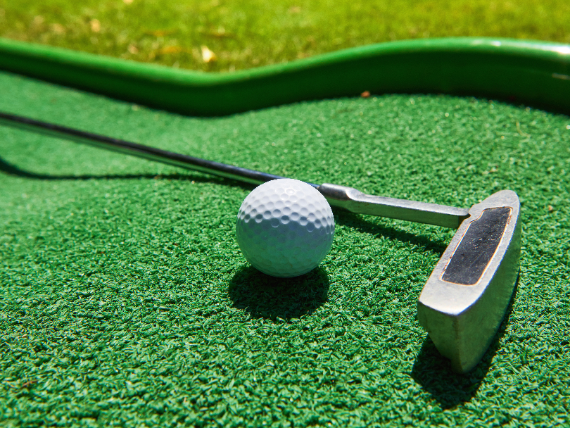 An elite green utilizing green cooling systems to maintain championship turf protection.