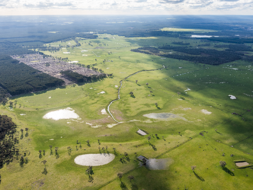 Macro-spatial master planning map illustrating an interconnected regional golf tourism corridor